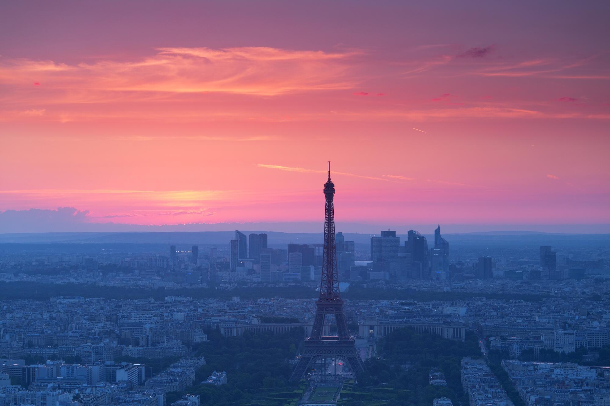 Coucher de soleil sur Paris